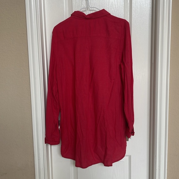 Cato button down red shirt with pockets size large - Picture 5 of 5